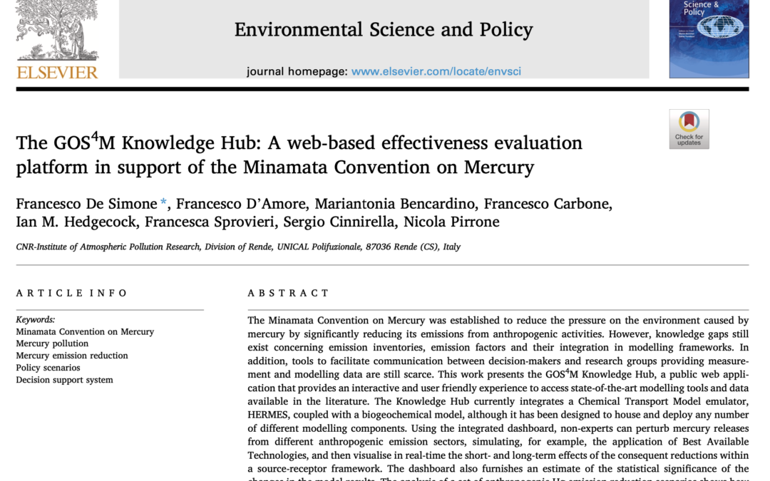 New publication on Environmental Science & Policy: The GOS4M Knowledge Hub